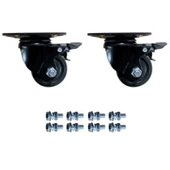 2 Pack Caster Wheels For Mass Storage System