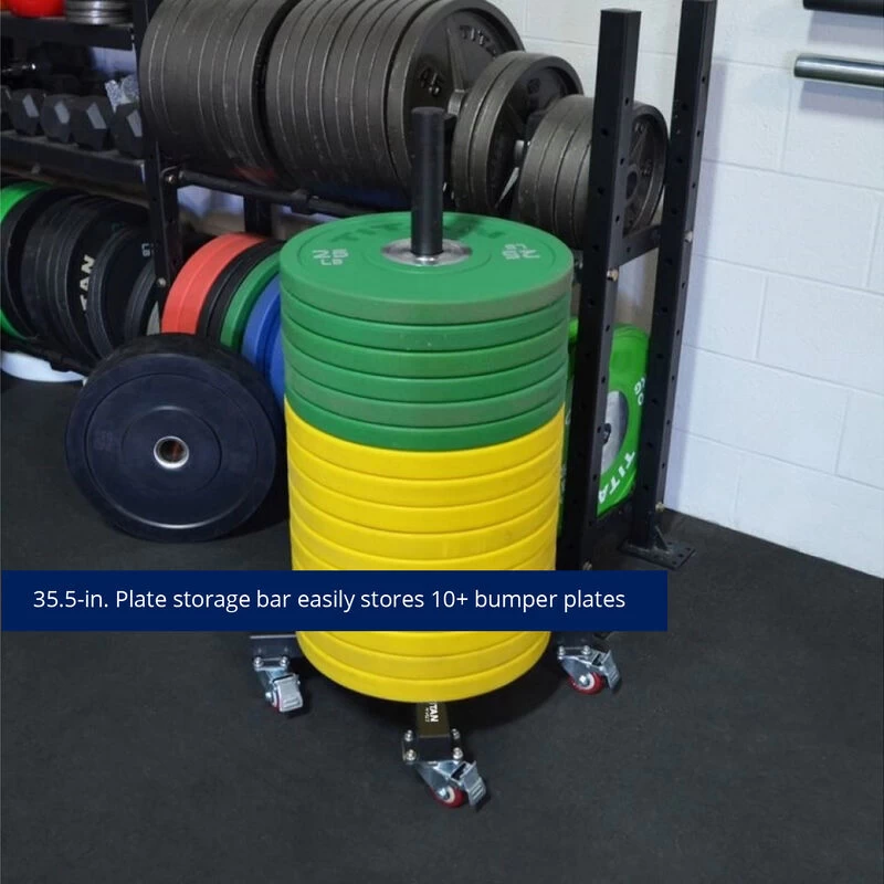 Vertical Weight Plate Storage With Wheels V2 2 Vertical Weight Plate Storage With Wheels V2 - Image 2