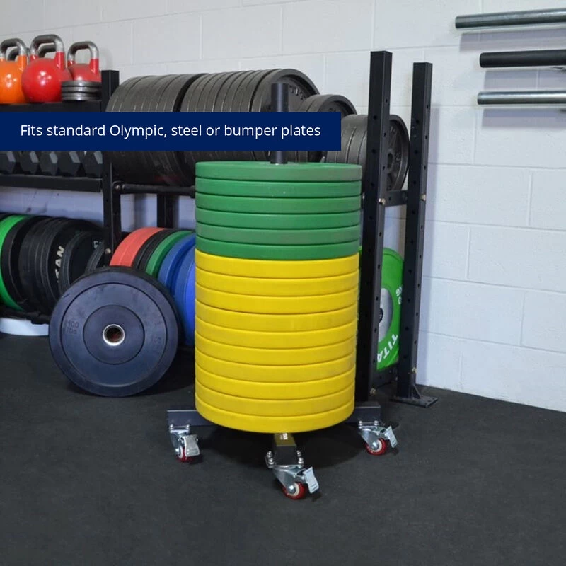 Vertical Weight Plate Storage With Wheels V2 3 Vertical Weight Plate Storage With Wheels V2 - Image 3
