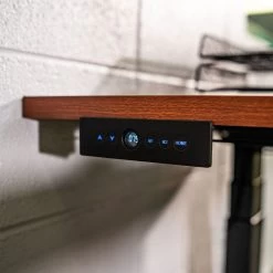 74" Electric Adjustable L-Shaped Desk With Wood Desktop -Fitness Equipment Shop 400918 08