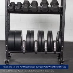 4 Pack Mass Storage Shelf Dividers 9 4 Pack Mass Storage Shelf Dividers -Fitness Equipment Shop 401435 03