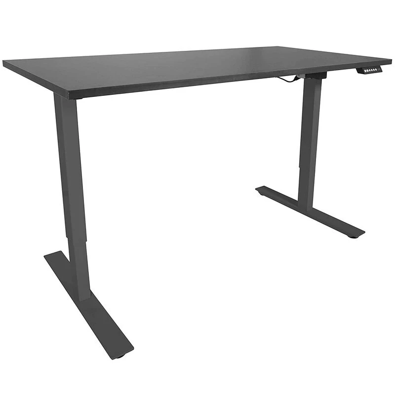 A2 Black Adjustable Sit To Stand Desk 27"- 46" W/ Black 60" X 30" Top 1 A2 Black Adjustable Sit To Stand Desk 27"- 46" W/ Black 60" X 30" Top