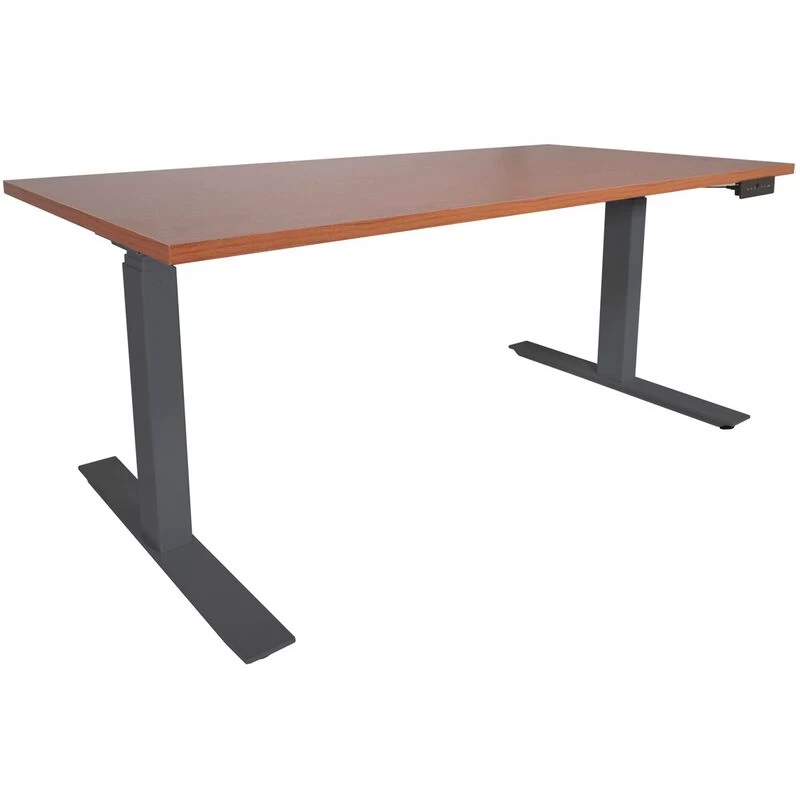 A6 Adjustable Sit To Stand Desk 24"- 50" W/ Wood 30" X 48" Top 2 A6 Adjustable Sit To Stand Desk 24"- 50" W/ Wood 30" X 48" Top - Image 2