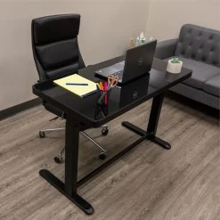 Adjustable Glass Top Standing Desk -Fitness Equipment Shop 403066 03