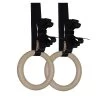 32mm Wood Olympic Gymnastic Rings - 1.5" W Heavy Duty Thick Straps & Buckle