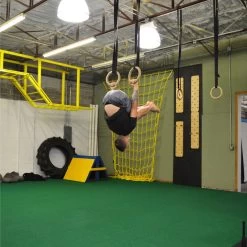 32mm Wood Olympic Gymnastic Rings - 1.5" W Heavy Duty Thick Straps & Buckle -Fitness Equipment Shop 410111 08