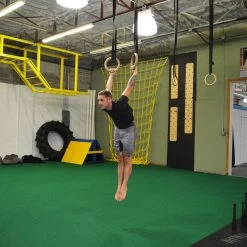 32mm Wood Olympic Gymnastic Rings - 1.5" W Heavy Duty Thick Straps & Buckle -Fitness Equipment Shop 410111 09