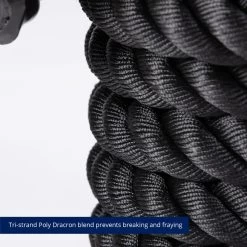 Black Poly Dacron Battle Ropes -Fitness Equipment Shop 410524 04