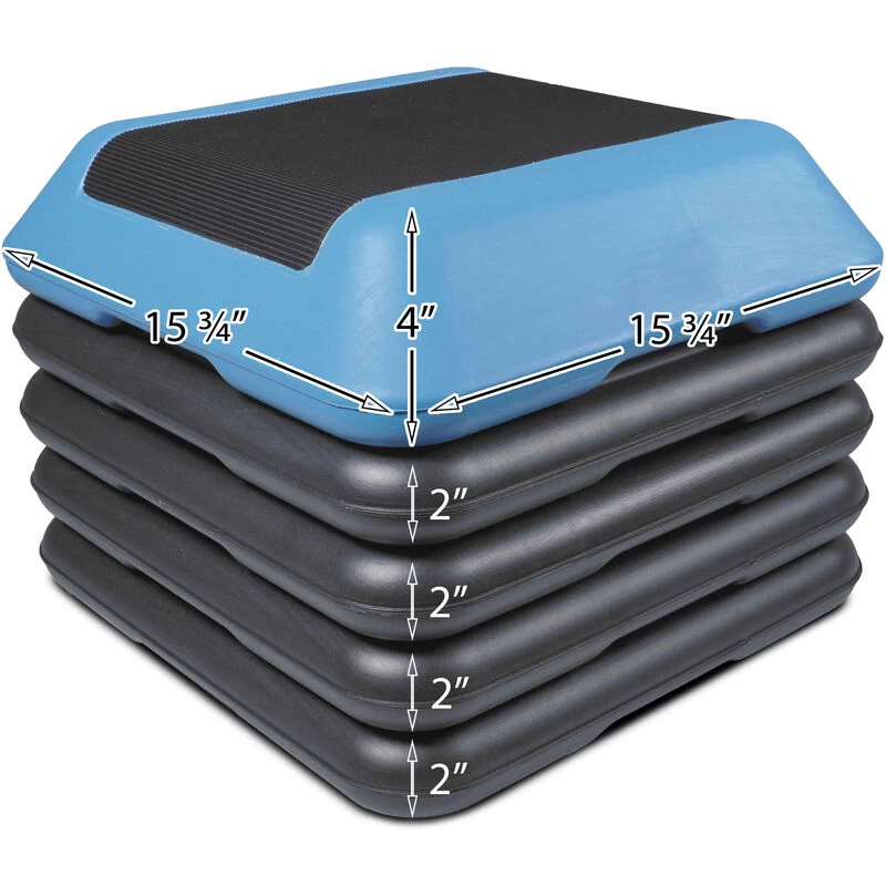 16"x16" Adjustable Aerobic Step W/ Risers 4 16"x16" Adjustable Aerobic Step W/ Risers - Image 4