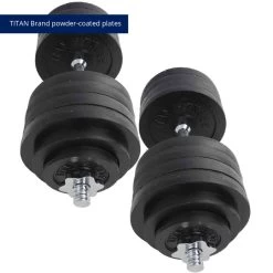200 LB Set Adjustable Cast-Iron Dumbbells -Fitness Equipment Shop 423013 05