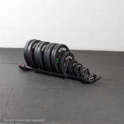 Horizontal Weight Plate Storage With Wheels -Fitness Equipment Shop 430239 03