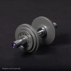 Loadable 20" Olympic Dumbbell Handles - Pair -Fitness Equipment Shop 430365 04