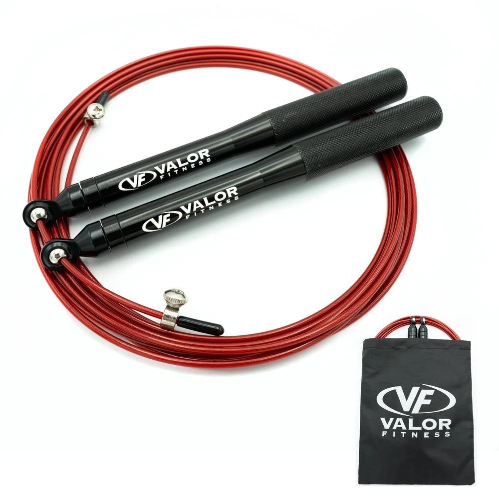 SR, Adjustable Swivel Bearing Speed Rope (2.5mm, Red Or Black) 1 SR, Adjustable Swivel Bearing Speed Rope (2.5mm, Red Or Black)